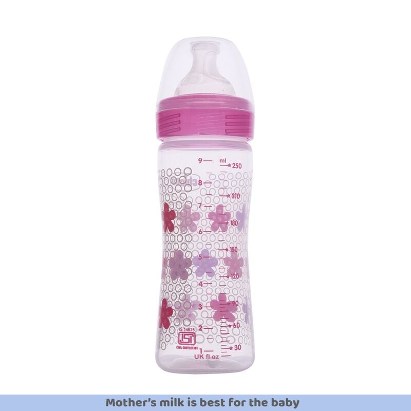 Well-Being Feeding Bottle (250ml, Medium) (Pink) image number 2